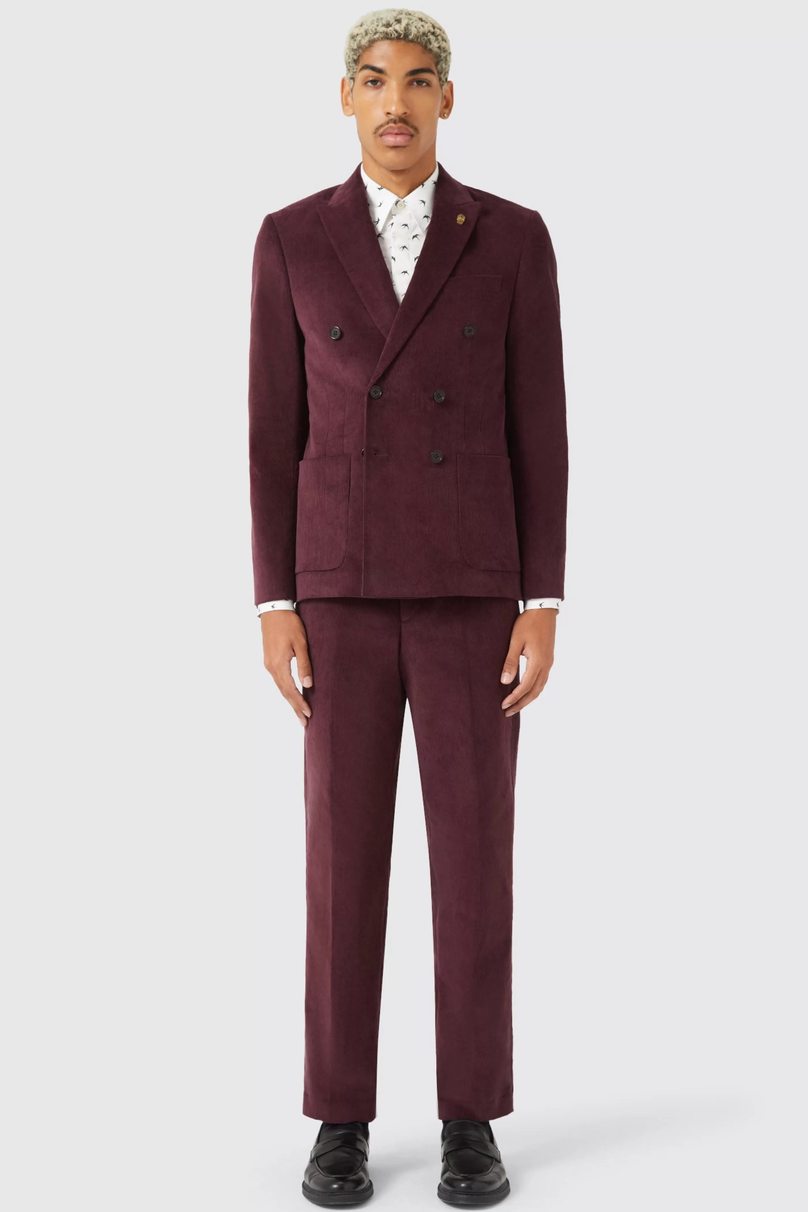 Dunmore Wine Cord Trouser TT X AM | Twisted Tailor Flash Sale