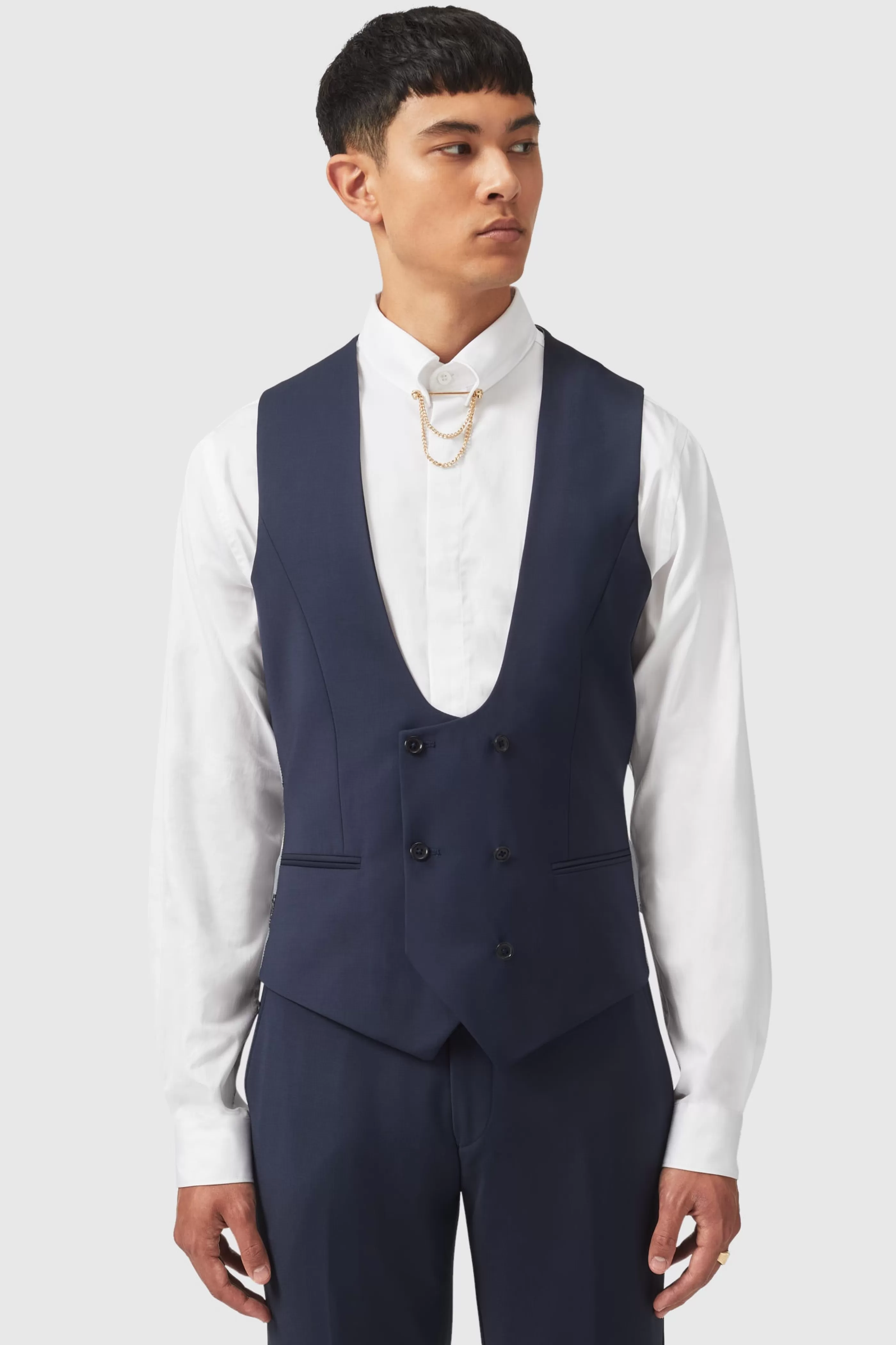 Ellroy Skinny Fit New Navy Waistcoat | Twisted Tailor Best Sale