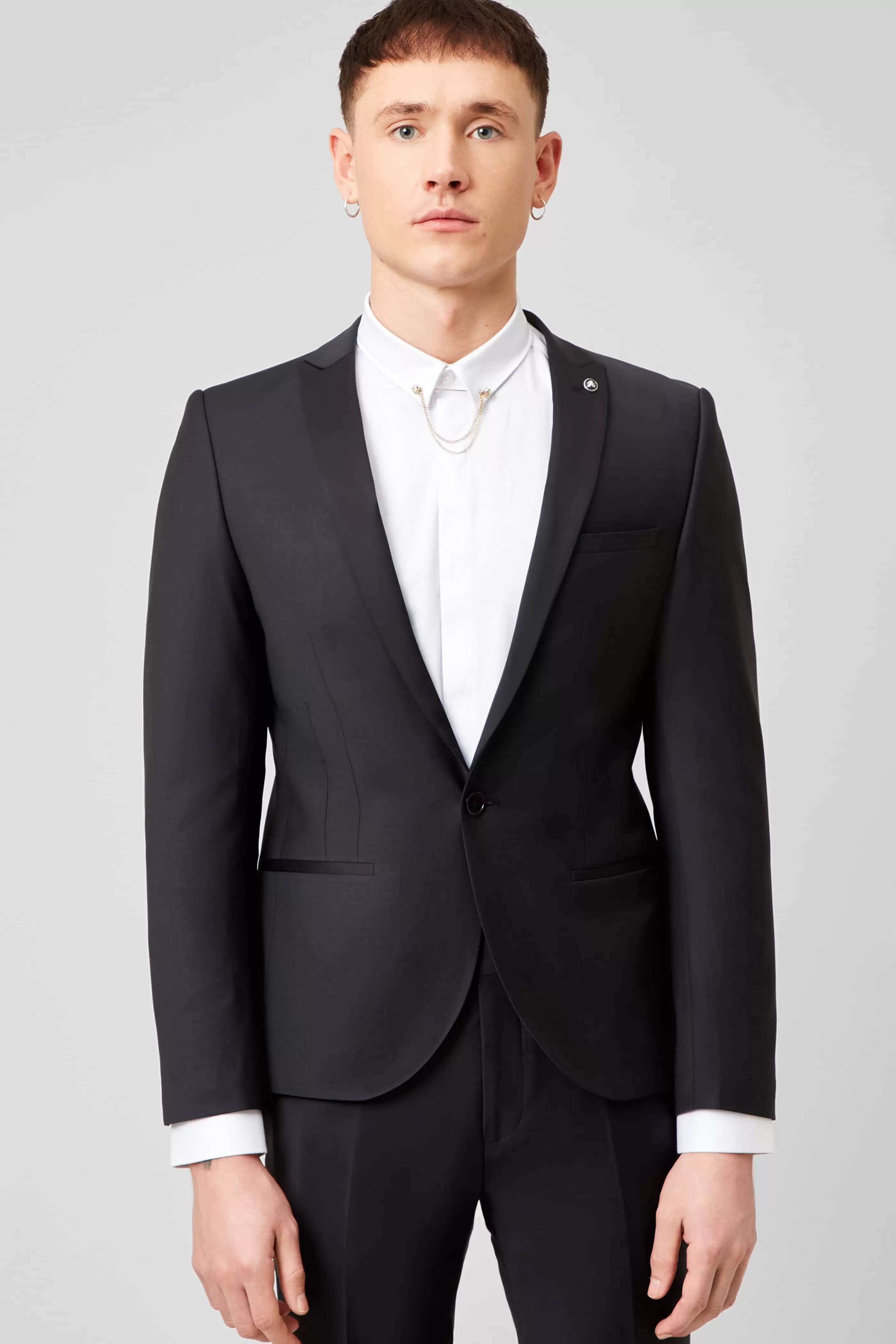 Kingdon Skinny Fit Black Dinner Jacket | Twisted Tailor Best