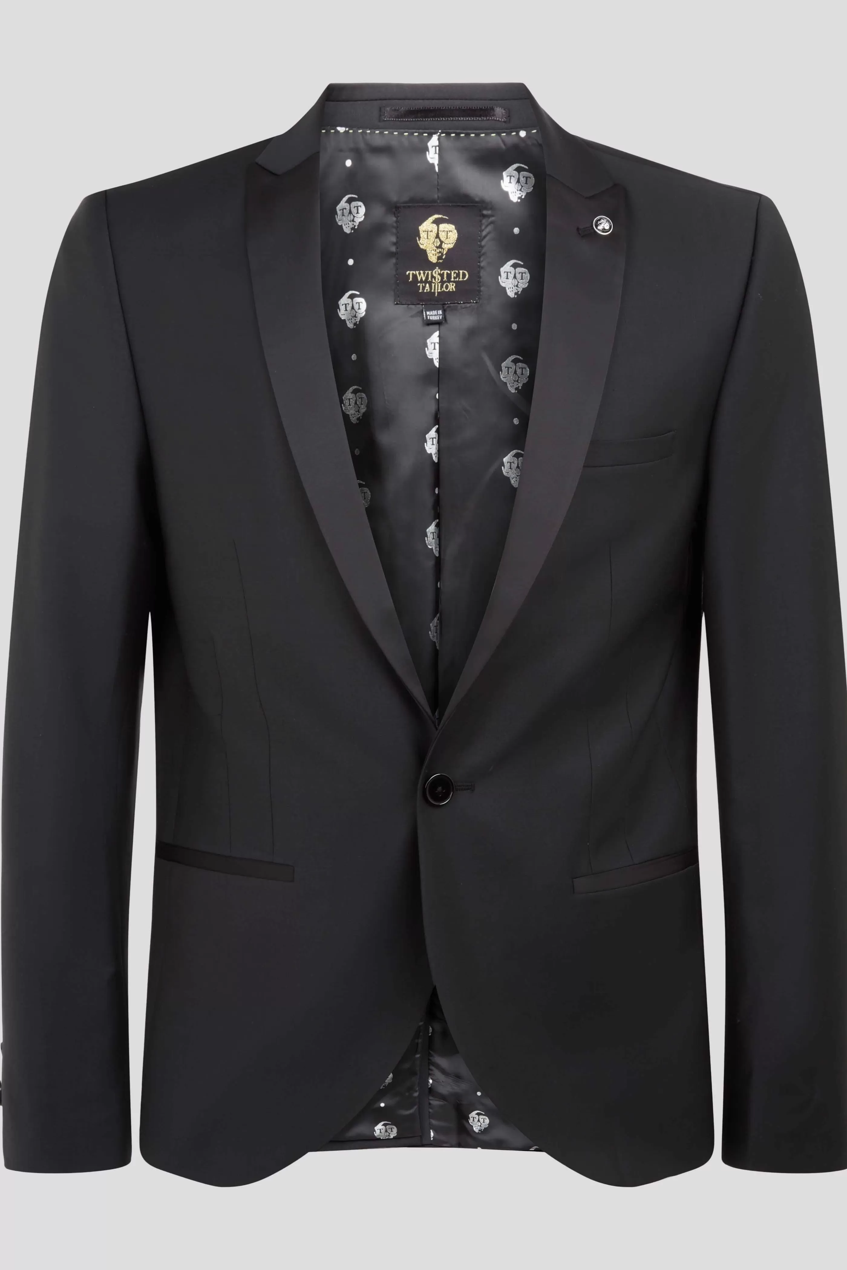 Kingdon Skinny Fit Black Dinner Jacket | Twisted Tailor Best