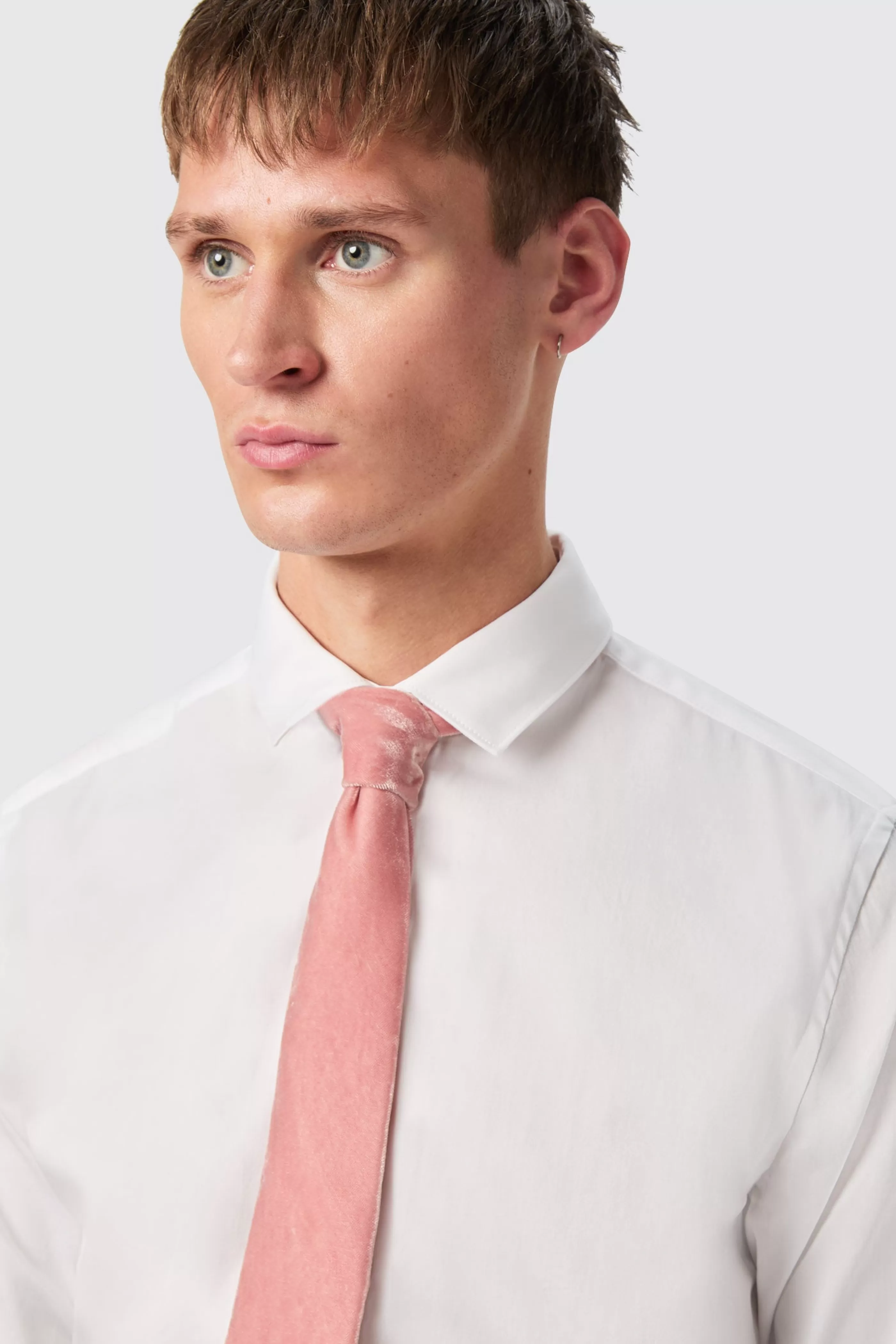 Westwood Skinny Fit White Double Cuff Cotton Shirt With Cufflinks | Twisted Tailor Online